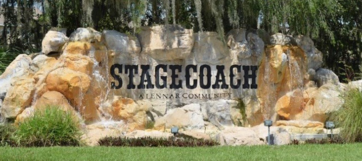Stagecoach Entrance Sign